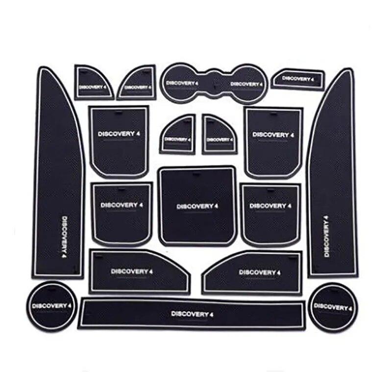 Накладка для внутренних ворот, противоскользящая накладка для чашки, аксессуар для украшения интерьера, чехол для стайлинга автомобиля для Land Rover Discovery 4 с логотипом