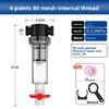 2-in-1 Water Filter Valve 1/2" 3/4" Irrigation Garden Aquarium Pool Sediment Strainer Agricultural Household Use