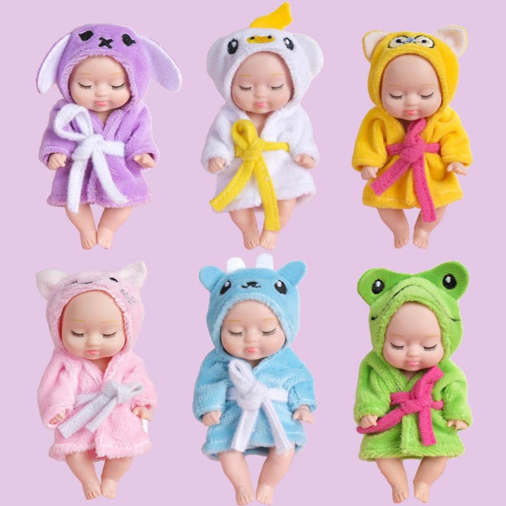 Adorable Mini Doll Simulated Animal Clothes Best Gift Lifelike Realistic Baby For Kids