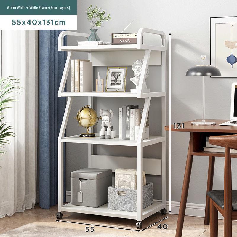 Многоярусная напольная регулируемая стойка для хранения с держателем для мусорного ведра для использования на кухне