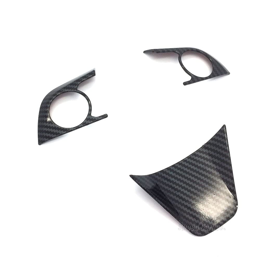 Speed Garage Toyota Camry 70 Series Carbon Fiber Steering Wheel Garnish Cover Panel Frame for Toyota Camry Interior Custom Parts Dress-Up