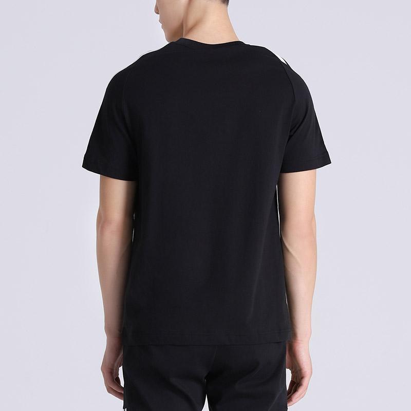 Adidas Casual Sports Training Crew Neck Short Sleeve T-Shirt Men Tops Black S98717