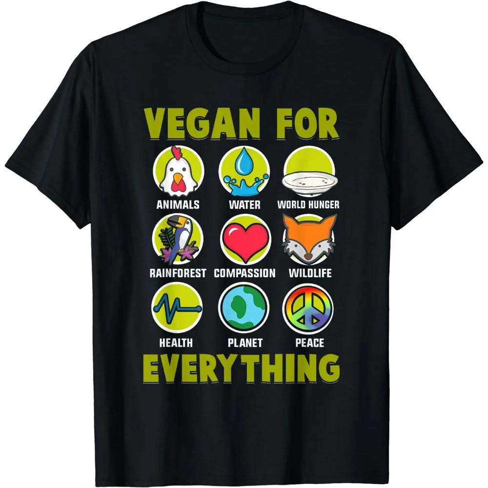 Забавные винтажные футболки Powered Plants с вегетарианской диетой от Vegan, летние графические футболки из хлопка для подарка на день рождения, мужская одежда, большие размеры, унисекс