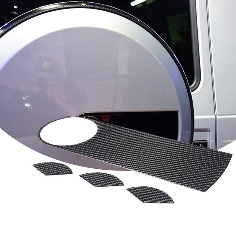 For Mercedes-Benz G-Class W463 2007-2018 Soft Carbon Fiber Car Spare Tire Decoration Sticker Exterior Molding Accessories