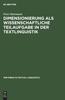 Книга Dimensionierung ALS Wissenschaftliche Teilaufgabe In Der Textlinguistik : 1