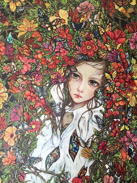 Diy 5d Алмазная вышивка персонажей квадратная круглая дрель цветы бабочка девушка вышивка крестиком ручная работа подарок для хобби