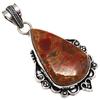 Pendant Bird Eye Jasper Gemstone Gift For Her Silver Jewelry 2"