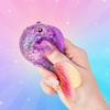 Прозрачная пищащая игрушка-рыбка для снятия стресса, блестящая, с разноцветным хвостом, стресс-сахарный шарик, сенсорная игрушка, мягкая игрушка-фиджет для снятия напряжения