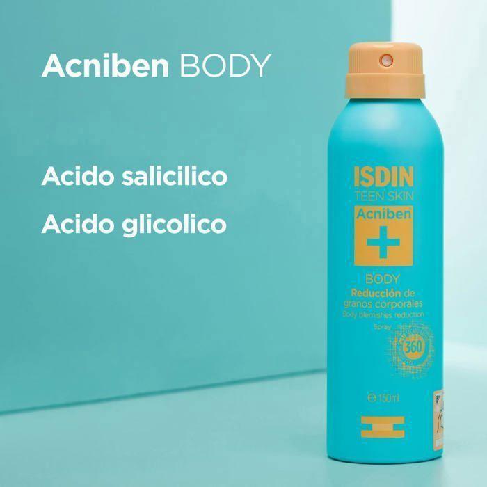Isdin Teen Skin Acniben Спрей для тела 360° Уменьшение прыщей на теле 150 мл
