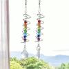 Rainbow Maker Crystal Suncatcher вращающийся кинетический ветряной колокольчик подвеска вечная сила для улицы