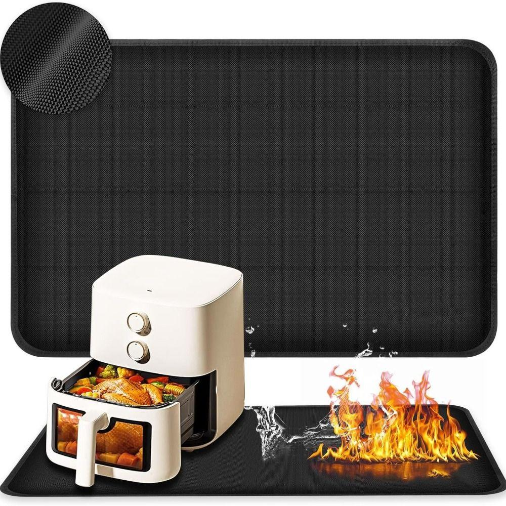 Oilproof Fireplaces Protective Mat High Temperature Resistant Barbecue Pad Outdoor BBQ