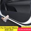 Для Hyundai Mistra 2020 - 2026 Автомобильная накладка на дверь от пинков Кожаная защита салона Антигрязевые декоративные наклейки Автоаксессуары