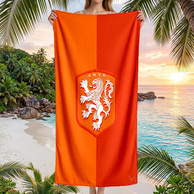 Aston Villa Football Beach Towel Soft Microfiber Summer Towel Quick Dry Absorbent Towel for Beach Swimming Pool Travel
