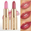 Long-Lasting Shimmer Lipstick with Pearl Finish Hydrating & Waterproof Lip Gloss In Mixed Pink & Red Shades Perfect Holiday Gift