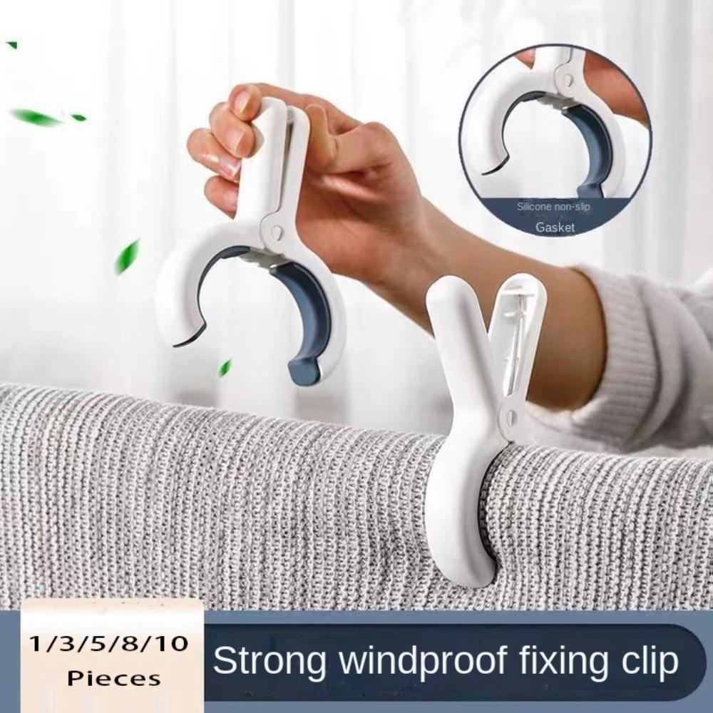 Color Random Peg Quilt Clamp Large Quilt Drying Clip Grip Holder Clamp Beach Towel Clothes