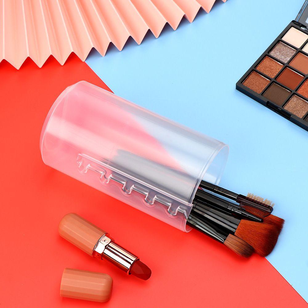 Girly Heart Desktop Storage Dustproof Ornaments Makeup Brush Holder Pen Holder Storage Bucket