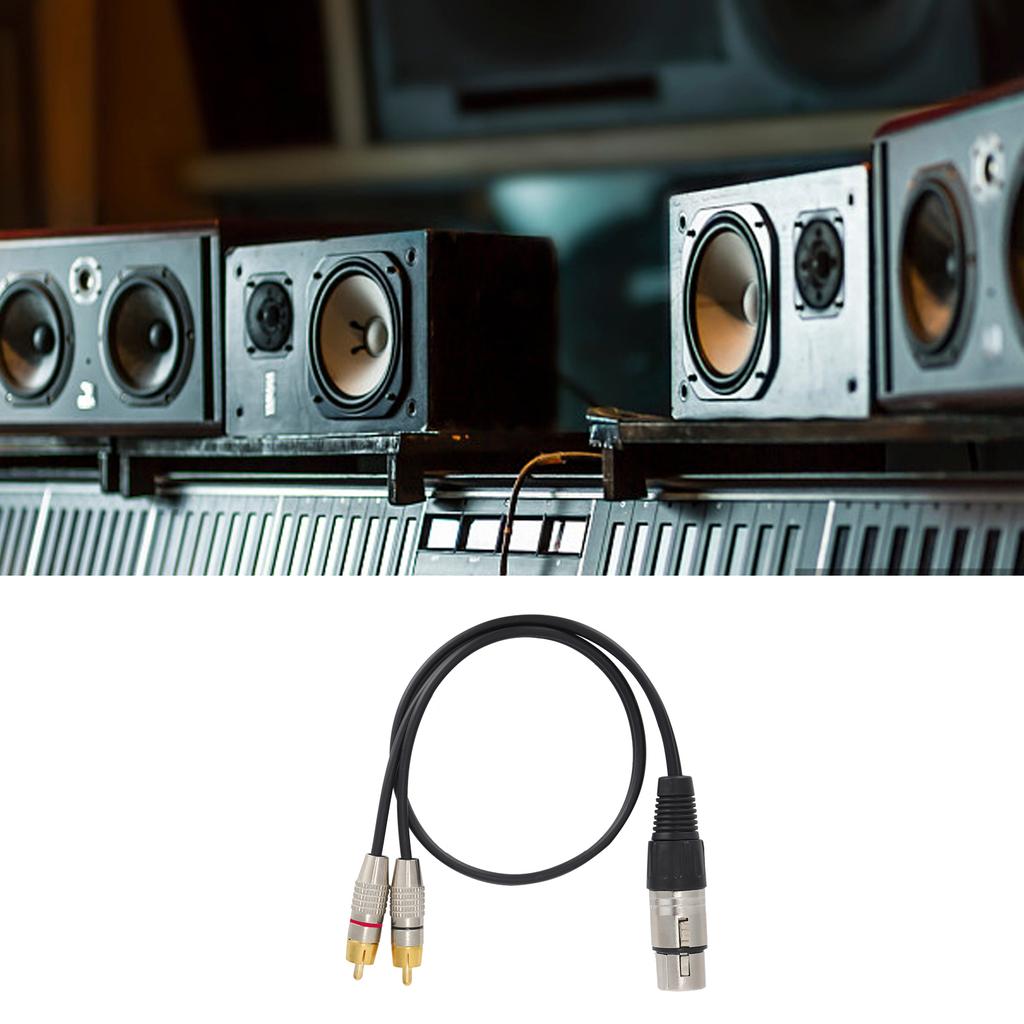 Разветвитель 1 XLR гнездо на 2 XLR штекера Кабель для домашнего кинотеатра и профессионального оборудования