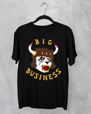 NEW Big Business Poster Funny Black Short Sleeve All Sizes S 5Xl 2F834
