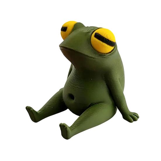 Фигурка Лягушки для Йоги, 3D-печать, Лягушка Дзен для Медитации, Коллекционная Скульптура для Сада, Патио, Двора, Газона, Декор для Дома, Рабочего Стола, Полки