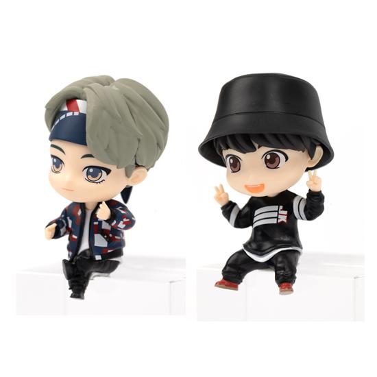 Набор из 2 предметов) Tinytan x Royche Monitor Figure Официальные товары BTS от Bighit / Пластиковая кукла
