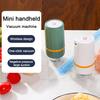 Вакуумный упаковщик мини-размера с многоразовыми пакетами, низкий уровень шума, сильное всасывание, перезаряжаемый портативный портативный вакуумный упаковщик для экономии еды
