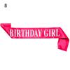 Gifts Glitter Party Decoration Ribbons Birthday Girl Shoulder Girdle Satin Sash