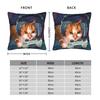 Gamer Cat Pillow Case Soft Pillow Cover Vintage Pillowcases For Sofa Bedroom Home Decor