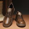 Мужские туфли Оксфорды из натуральной кожи Новое поступление Обувь для скейтбординга для мужчин Легкие спортивные кроссовки Элегантная деловая обувь