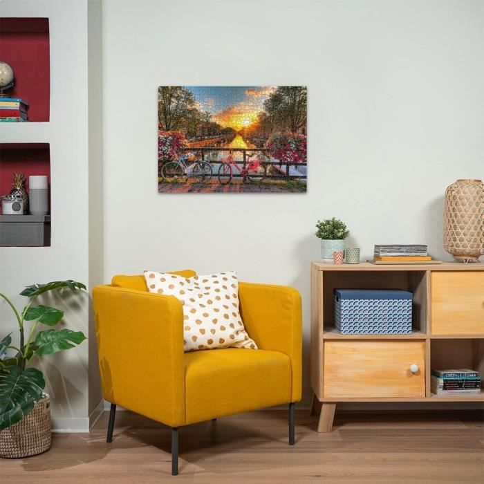 Puzzle 1000 pièces Vélos à Amsterdam, Adultes &amp; enfants dès 14 ans, Puzzle de qualité supérieure, 12000662, Ravensburger