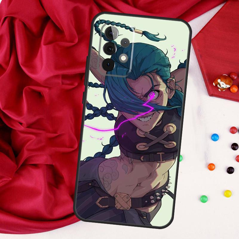 Чехол Jinx Arcane для Samsung Galaxy A26 A05 A06 A16 A54 A34 A14 A22 A32 A52 A55 A35 A15 A53 A13 A56 A36