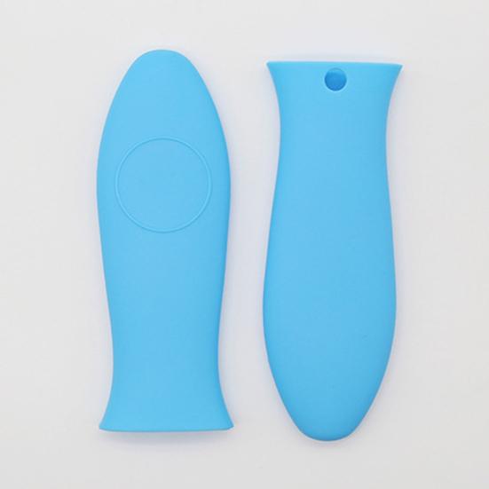 Силиконовая крышка ручки кастрюли. Термостойкая прихватка для чугунной сковороды. Гибкая резиновая втулка защищает руки от ожогов. Подвесной кухонный аксессуар.