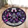 Vibrant Coral Reef Dolphin Underwater Round Area Rug Colorful Marine Pattern Non-Slip Floor Mat for Living Rooms Kids' Play Area
