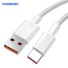 7A 100W Type C USB Cable Super-Fast Charge Cable for Huawei Mate 40 30 Xiaomi Samsung Fast Charging USB Charger Cables Data Cord