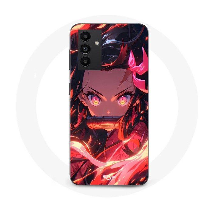 Coque de téléphone - Maniacase - Samsung Galaxy A54 5G - Silicone - Souple - Demon Slayer Nezuko Kamado