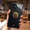 Стеклянный чехол для телефона с узором Bitcoin для Samsung Galaxy S26 S25 S24 S22 S23 Ultra S21 S20 Plus 5G, матовый, нескользящий, полное покрытие