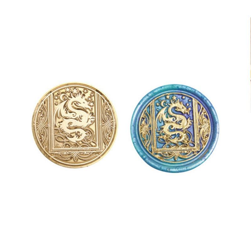 1 набор 3 см восковых печатей серии Star Sky восковых печатей лебедь русалка летящий дракон восковой инструмент с деревянной ручкой