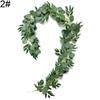 Искусственный эвкалиптовый венок озеленения растений лозы для домашнего свадебного декора сада