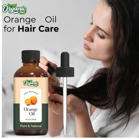 Organic Zing Orange (Citrus X Sinensis) Oil | Pure & Natural Essential Oil for Aroma, Diffusers, Skincare & Hair care- 30ml/1.01fl oz