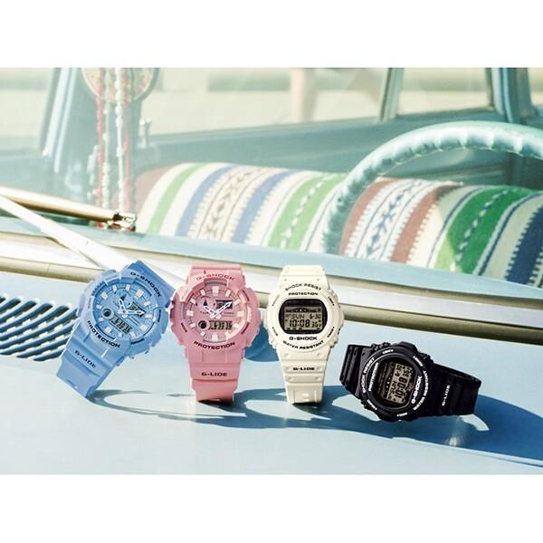 Casio Цифровые белые часы на солнечной батарее для и Входа G-SHOCK G-LIDE Радиоуправляемые Дни Рождения, Праздники совершеннолетия, Выпускные