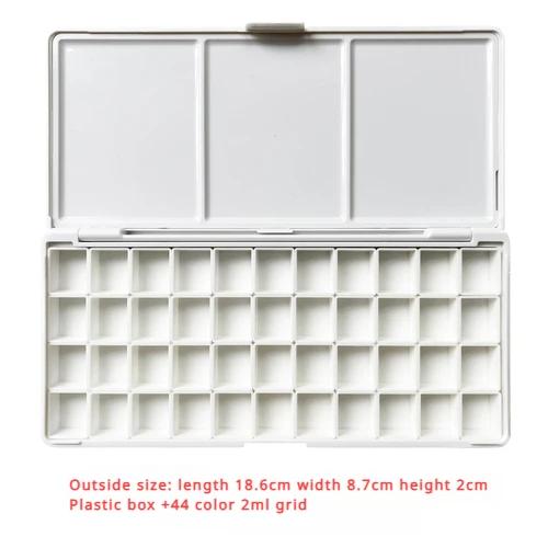 24/48 Color Watercolor Pigment Distribution Box 2/3.4ml Pigment Storage Empty Box Art Student Outdoor Painting Palette Cases