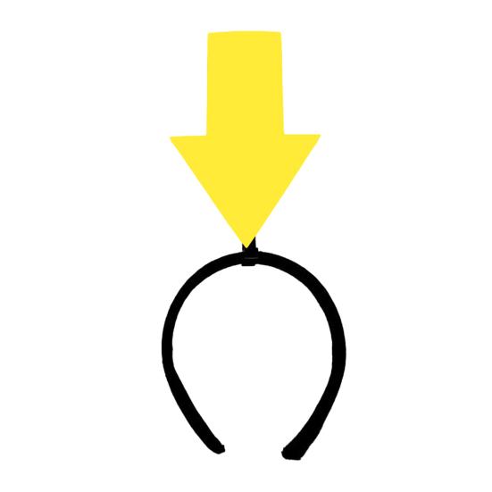 Женщины Девушки Головная повязка Смешные Стрелки Декор Эластичный Обруч Для Волос Аксессуар Для Волос Свадьбы Вечеринки Повседневная Одежда