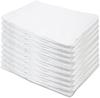 Гладкие белые полотенца для коммерческого использования x 30 средней толщины [Легко стираются], упаковка 40 штук, (20 см),