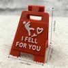 Interesting Design Falling In Love Signboard Mini Size Love Letter Romantic Sign  Spouse Gift