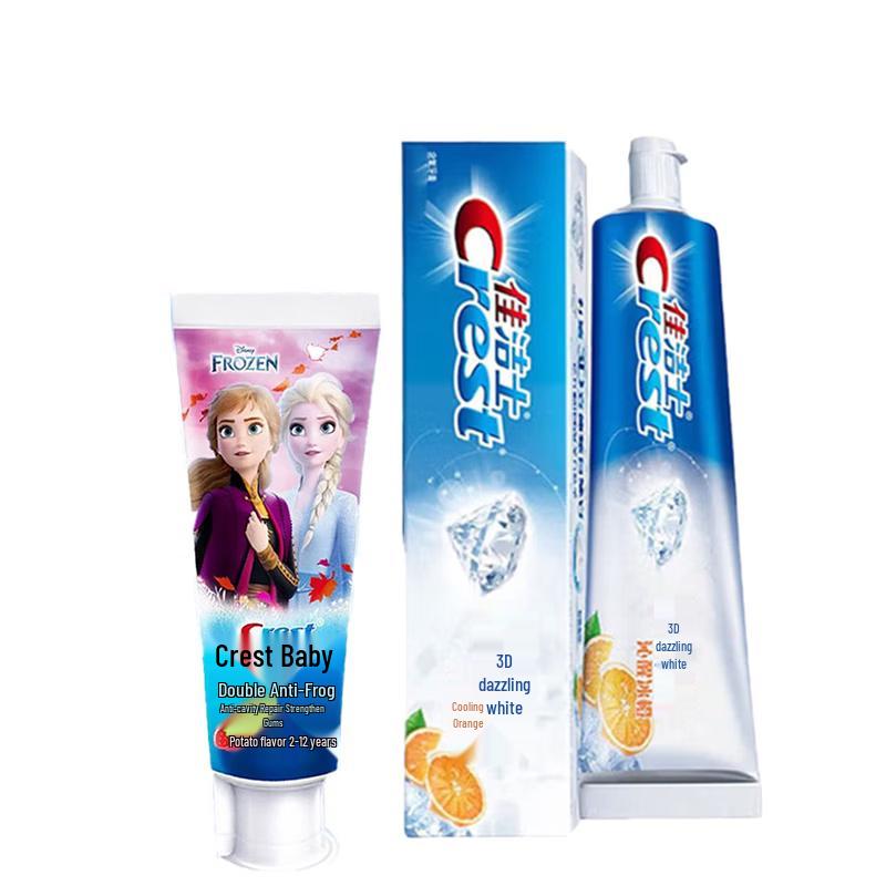 Набор зубных паст Crest Kids Замороженное сердце и 3D White