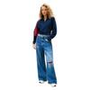Tommy Jeans Womens/Ladies Fleece Quarter Zip Boxy Crop Sweatshirt