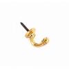 Tieback Ball End Brass Screw Hook (Pack of 2)