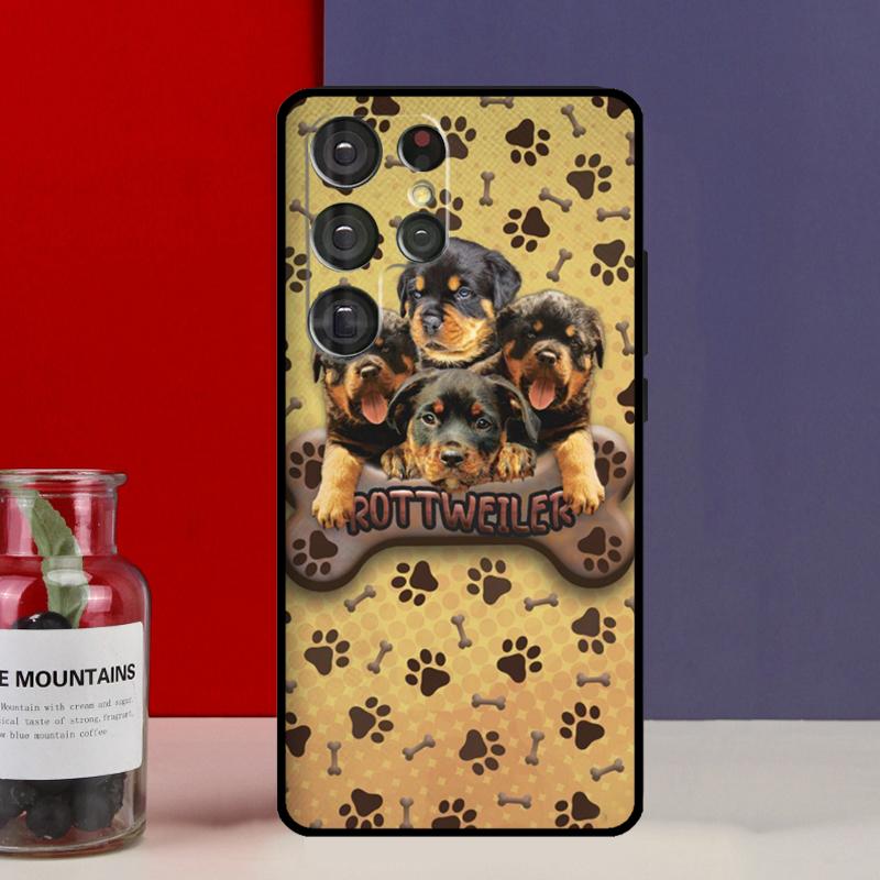 Чехол-фунда для собаки породы Ротвейлер для Samsung Galaxy S25 Ultra S9 S10 S20 FE S21 S22 S23 Plus S24 Ultra