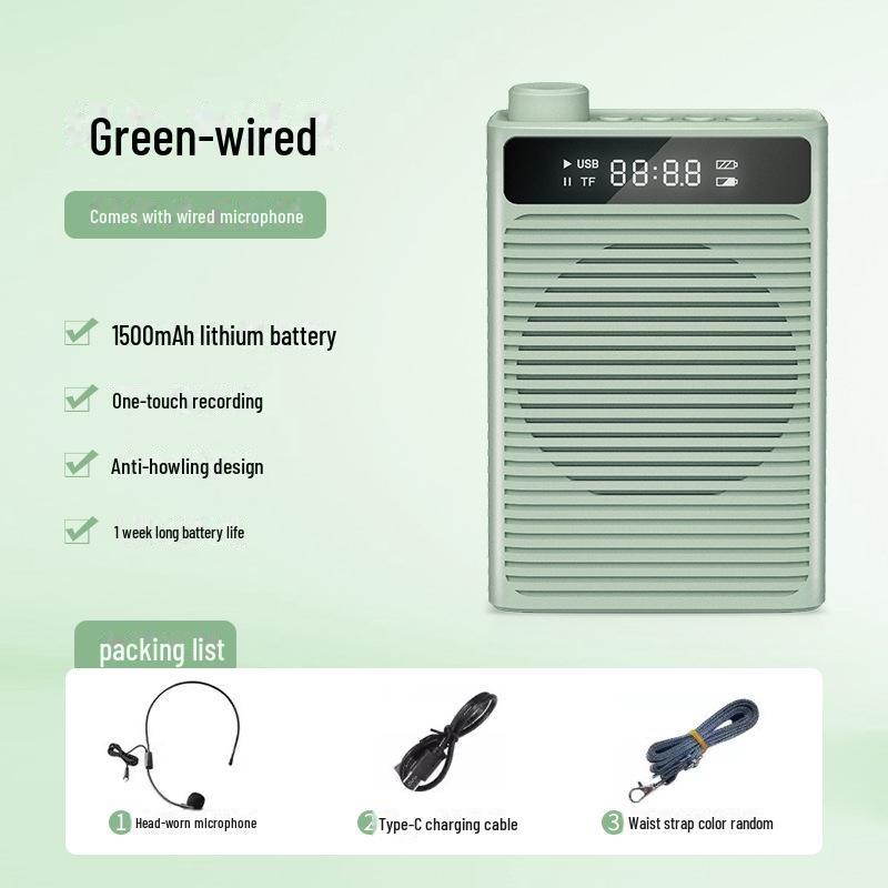 Портативная беспроводная колонка Little Bee с петличным микрофоном для учителей и танцевальных мероприятий