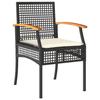 VidaXL Ensemble à Manger de Jardin avec Coussins 7pcs, Table et Chaise de Terrasse, Meubles de Patio, Mobilier d'Extérieur, 3213608