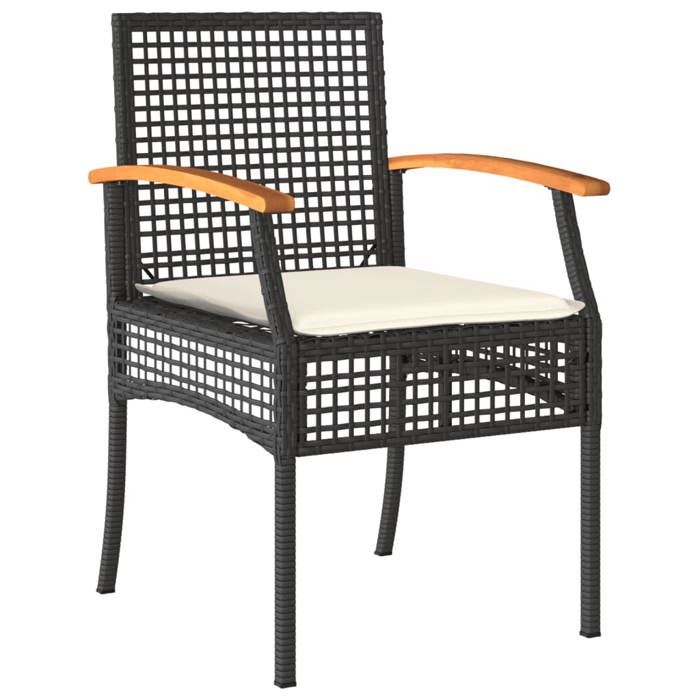 VidaXL Ensemble à Manger de Jardin avec Coussins 7pcs, Table et Chaise de Terrasse, Meubles de Patio, Mobilier d'Extérieur, 3213608